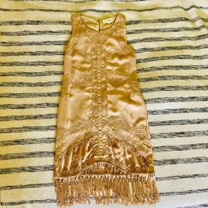 Tribal Embroidered Fringed Dress